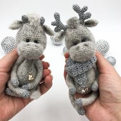 Crochet Pattern 2in1 Fenya the Deer & Venya the Goby. Digital Download - PDF. Christmas Deer. DIY amigurumi toy tutorial