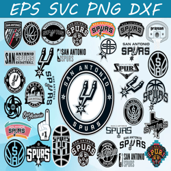 Bundle 35 Files San Antonio Spurs Basketball Team SVG, San Antonio Spurs svg, NBA Teams Svg, NBA Svg, Png, Dxf, Eps, Ins