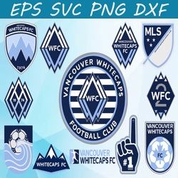 Bundle 12 Styles MLS Vancouver Whitecaps FC Soccer Team svg, Vancouver Whitecaps FC svg, MLS Teams svg, MLS Svg, Png, Dx