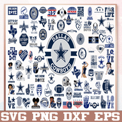 Bundle 88 Files Dallas Cowboys Football Teams Svg, Dallas Cowboys Svg, NFL Teams svg, NFL Svg, Png, Dxf, Eps