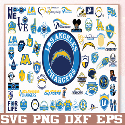 Bundle 65 Files Los Angeles Chargers Football Team Svg, Los Angeles Chargers svg, NFL Teams svg, NFL Svg, Png, Dxf, Eps