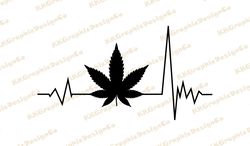 cannabis heartbeat svg cannabis svg marijuana svg weed leaf svg cannabis leaf svg weed svg stoner svg