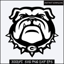 Instant download Georgia Bulldogs SVG, NCAA Football Svg, Cricut Cutting file, Vector Clipart Digital Ga Bulldogs Logo