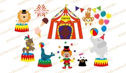 Carnival svg Circus svg Circus clipart Circus png Circus tent Tent svg Elephant svg Circus party Circus birthday