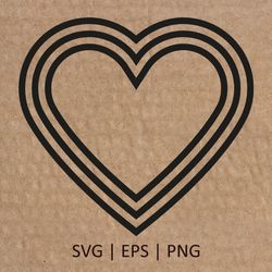 Large Heart SVG | Large Black Heart PNG | Valentines Day SVG | Love Heart Cricut Svg File Digital Download | 008