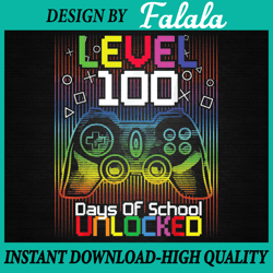 100 Days Level Unlocked PNG, Happy 100th Day of School, 100th Day of School Png, Funny Llama Saying PNG