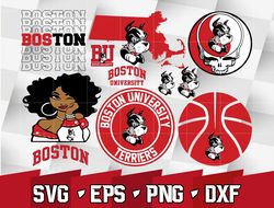 Boston University Terriers  SVG bundle , NCAA svg, logo NCAA bundle svg eps dxf png,digital Download ,Instant Download