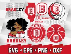 Bradley Braves SVG bundle , NCAA svg, logo NCAA bundle svg eps dxf png,digital Download ,Instant Download