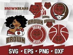 Brown Bears SVG bundle , NCAA svg, logo NCAA bundle svg eps dxf png,digital Download ,Instant Download
