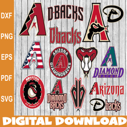 Bundle 13 Files Arizona Diamondbacks Baseball Team svg, Arizona Diamondbacks svg, MLB Team  svg, MLB Svg, Png, Dxf, Eps