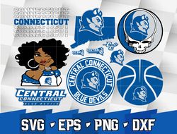 Central Connecticut Blue Devils SVG bundle , NCAA svg, NCAA bundle svg eps dxf png,digital Download ,Instant Download