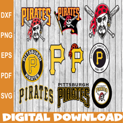 Bundle 10 Files Pittsburgh Pirates Baseball Team Svg, Pittsburgh Pirates svg,  MLB Team  svg, MLB Svg, Png, Dxf, Eps
