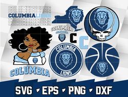 Columbia Lions SVG bundle , NCAA svg, NCAA bundle svg eps dxf png,digital Download ,Instant Download