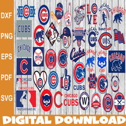 Bundle 43 Files Chicago Cubs Baseball Team Svg, Chicago Cubs Svg, MLB Svg, MLB Team  svg, MLB Svg, Png, Dxf, Eps, Jpg