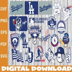 Bundle 22 Files LA Dodgers Baseball Team SVG, LA Dodgers Svg, MLB Team  svg, MLB Svg, Png, Dxf, Eps, Jpg