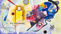 Samsung Frame TV Art Yellow-Red-Blue abstract painting by Wassily Kandinsky. Digital Download for Samsung Frame