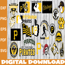 Bundle 22 Files Pittsburgh Pirates Baseball Team Svg, Pittsburgh Pirates Svg, MLB Team  svg, MLB Svg, Png, Dxf, Eps