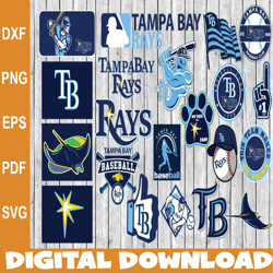 Bundle 21 Files Tampa Bay Rays Baseball Team Svg, Tampa Bay Rays Svg, MLB Team  svg, MLB Svg, Png, Dxf, Eps, Jpg