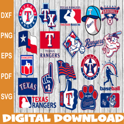 Bundle 21 Files Texas Rangers Baseball Team Svg, Texas Rangers Svg, MLB Team  svg, MLB Svg, Png, Dxf, Eps, Jpg