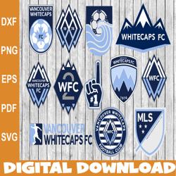 Bundle 12 Styles MLS Vancouver Whitecaps FC Soccer Team svg, Vancouver Whitecaps FC svg, MLS Teams svg, MLS Svg, Png
