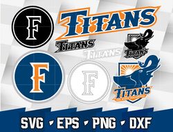 Cal State Fullerton Titans SVG bundle , NCAA svg, NCAA bundle svg eps dxf png,digital Download ,Instant Download