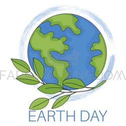 EARTH DAY Planet Ecological Problem Vector Illustration Set