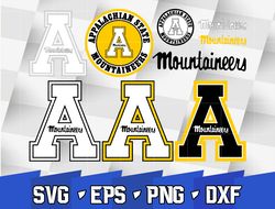 Appalachian State Mountaineers SVG bundle , NCAA svg, NCAA bundle svg eps dxf png,digital Download ,Instant Download