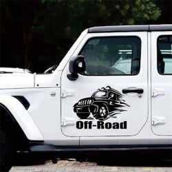 Off-Road Sticker, Racing On Off-Road Vehicles, 4x4, Car, Auto, Garage, Wall Sticker Vinyl Decal Mural Art Decor