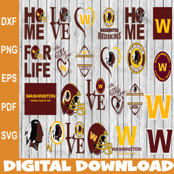Bundle 24 Files Washington Football Team Svg, washington Svg, NFL Teams svg, NFL Svg, Png, Dxf, Eps, Instant Download