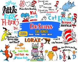 Dr Seuss Svg, Mega Bundle, Cat In The Hat SVG, Dr Seuss Hat SVG, Green Eggs And Ham Svg, Dr Seuss for Teachers Svg