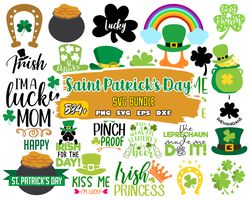 St. Patrick's Day SVG Bundle, St Patrick's Day Quotes, Gnome SVG, Rainbow svg, Lucky SVG, St Patricks Day Rainbow