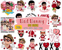 Valentine Bad Bunny Svg, Bad Bunny Valentines Png, Un San Valentin Sin Ti PNG, Valentines Benito Png