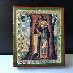 Saint Tikhon of Kaluga | Size: 2.4x2.8" ( 6.2 x 7.2 cm ) | Made in Russia