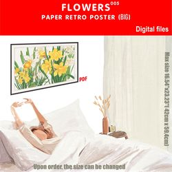005 Retro poster (BIG) FLOWERS