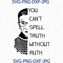 Ruth Bader Ginsburg, RBG Feminism Protest Girl, Women Power, I Dissent Quote, Supreme Court Shirt, Design Svg, File png