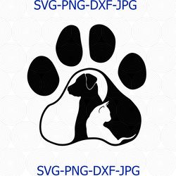 I Love My Pets SVG, Dog svg, Cat svg, Pet svg, Paw svg, Dog Silhouette, Cat Silhouette, Quote svg, Silhouette svg, svg