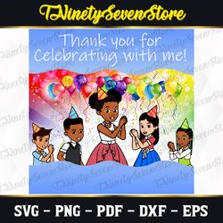 party favor bag stickers, kids birthday party favor stickers, printable thank you, printable party favor tags, png, pdf