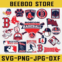 22 Files Boston Red Sox svg bundle, boston clipart ,red sox vector,boston cricut, red sox svg ,Cut file , MLB svg