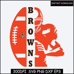 Browns Football SVG PNG EPS Cleveland Football SVG Cricut File Instant Download