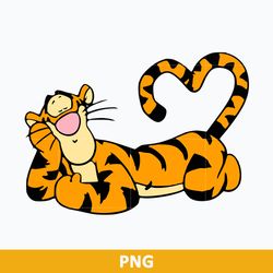 Tiger Valentine Clipart Png, Tiger Png, Valentine Day Png Digital File