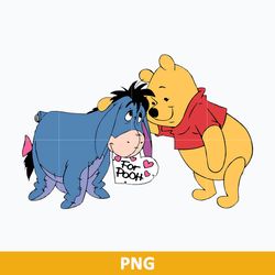 Eeyore Heart For Pooh Png, Eeyore Pooh Valentine Png, Valentine Day Png