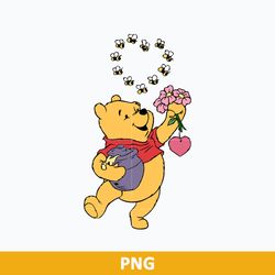 Pooh Bear Honey Valentine Png, Pooh Bear Clipart  Png, Valentine Day Png