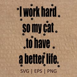 Cat SVG | Cat quote svg | Cat lover cut files SVG PNG | Cat Shirt Design Svg | Cricut Svg File Digital Download | 019