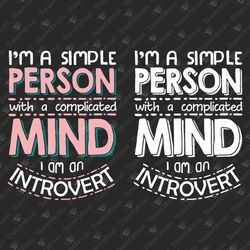 I Am An Introvert Antisocial  Not A Hugger SVG Cut File T-Shirt Graphic