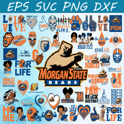 Bundle 56 Files Morgan State Football Team Svg, Morgan State svg, HBCU Team svg, Mega Bundle, Designs, Cricut