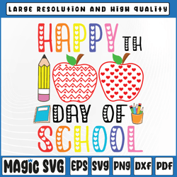 Happy 100th Day Of School Svg, Teacher 100 Days Svg, School Teacher  Svg, 100th Day of School, Digital Download