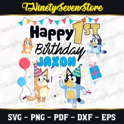 Happy birthday with Bluey svg, Cricut, svg files, File For Cricut, For Silhouette, Cut File, Dxf, Png, Svg