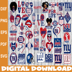 Bundle 50 Files New York Giants Football Teams Svg, New York Giants svg, NFL Teams svg, NFL Svg, Png, Dxf, Eps