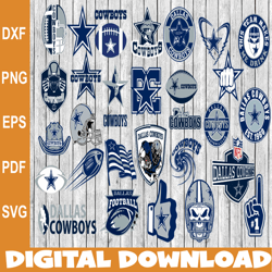 Bundle 30 Files Dallas Cowboys Football team Svg, Dallas Cowboys Svg, NFL Teams svg, NFL Svg, Png, Dxf, Eps