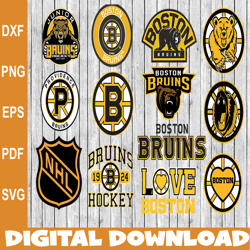 Bundle 13 Files Boston Bruins Hockey Team Svg, Boston Bruins SVG, NHL Svg, NHL Svg, Png, Dxf, Eps, Instant Download